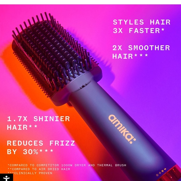 Amika - double agent
2-in-1 blow dryer + straightening brush - Picture 4 of 4